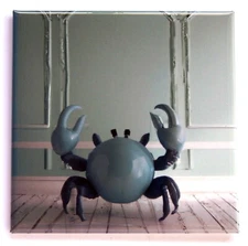 Blue Crab Balloon FRIDGE MAGNET style B