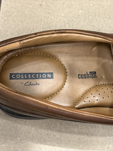 Clarks Men's Tilden Free Slip-On Loafer Dark Tan Size 10 Cushioned Insole! - Picture 8 of 12