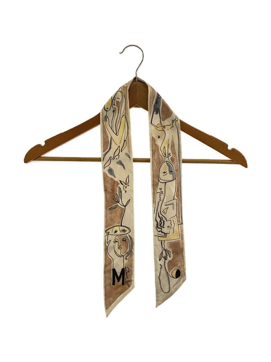 Foulard femme Christian Dior soie crème occasion