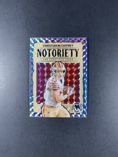 2024 Panini Mosaic Football #9 Christian McCaffrey Notoriety Mosaic Prizm