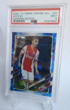 2020-21 Topps Chrome UCL Sapphire Edition #87 Antony RC Rookie PSA 9