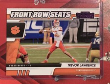 2021 Panini Contenders Draft Picks Trevor Lawrence  Purple Foil Front-Row Seats
