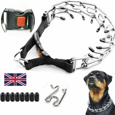 Prong Training Collar Dog Choke Pinch Collar with Quick Release Buckle S to XL