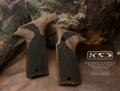 KSD Brand Colt Double Eagle Compatible Walnut Grips Diamond
