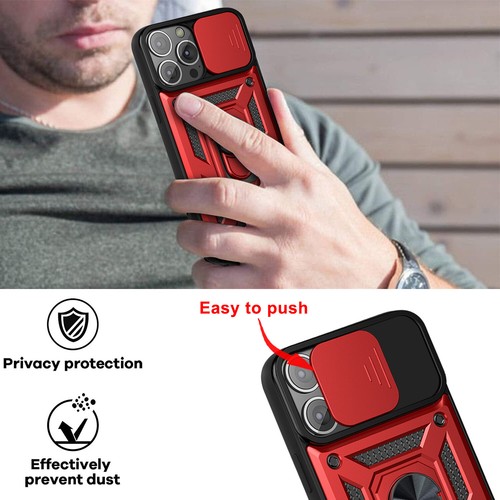 Hard Shell Case Kickstand Cover for iPhone 14 13 12 11 Pro Max Mini XS XR 7 Plus - Picture 5 of 19