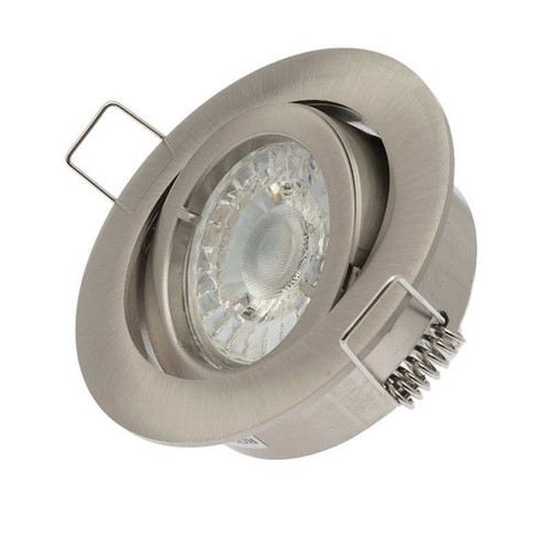 ROLUX DF-9451 Decken-Einbauleuchte für 50mm-Lampe rund schwenkbar matt-chrom - Bild 2 von 2