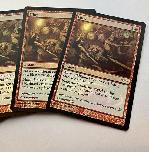 4 x Magic the Gathering MTG Fling DCI WPN LÁMINA No Como Nuevo - Imagen 3 de 4