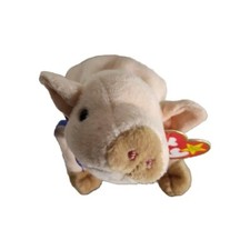 TY Beanie Baby - Knuckles the Pig Plush - Pre-Owned