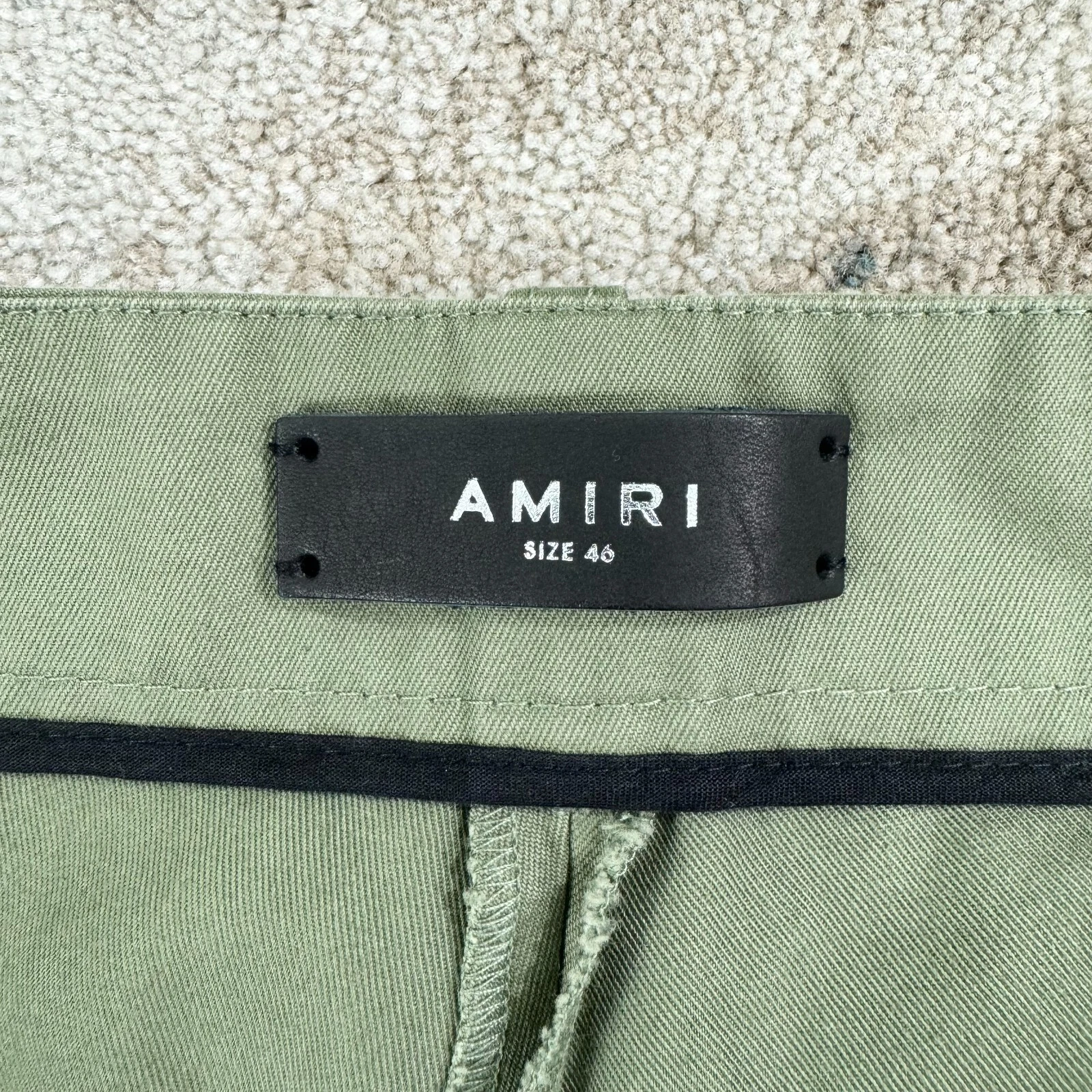 Pantaloni dritti stampa Amiri Bandana in verde prezzo disponibile £895 * esauriti in tutto il mondo *