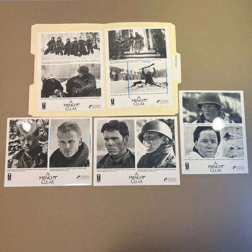A Midnight Clear Movie Press Kit Folder 5 8x10 Photos Pictures 1992 Film