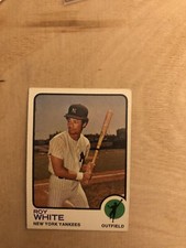 1973 topps baseball card #25 ROY WHITE New York Yankees