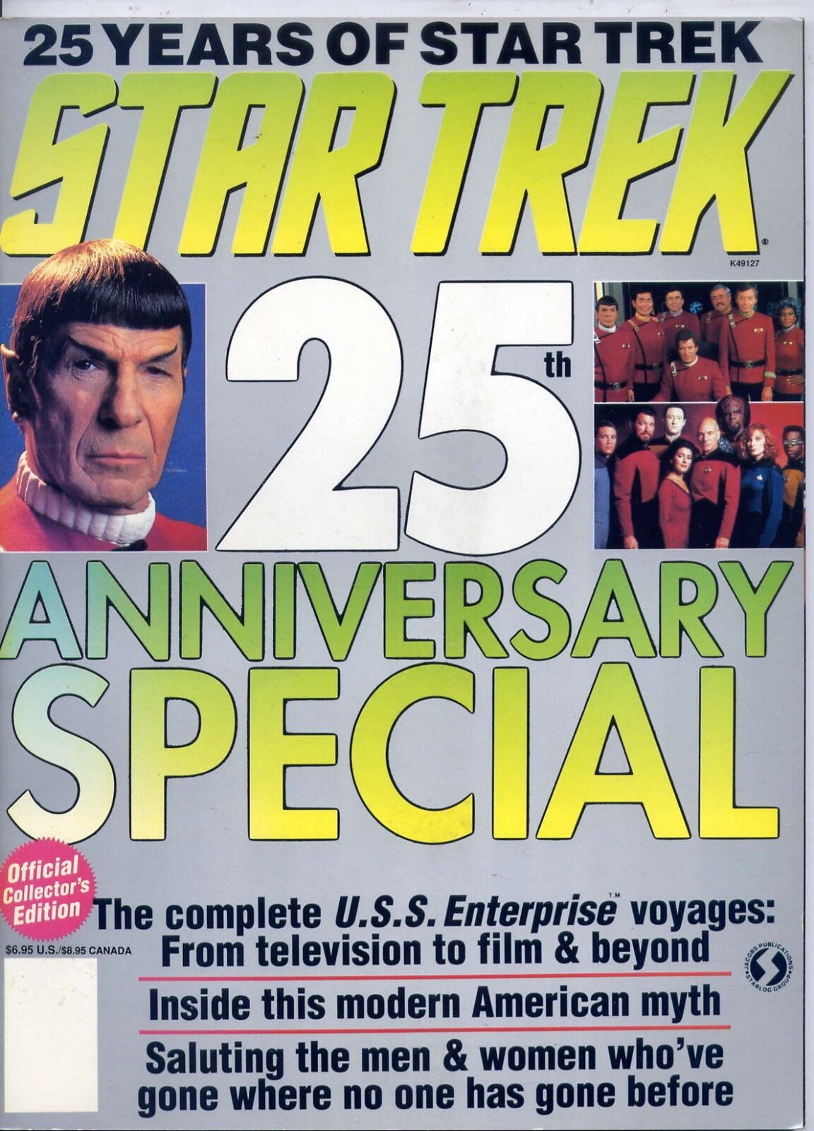 Star Trek 25th Anniversary Special  Starlog Magazine  1991 Leonard Nimoy