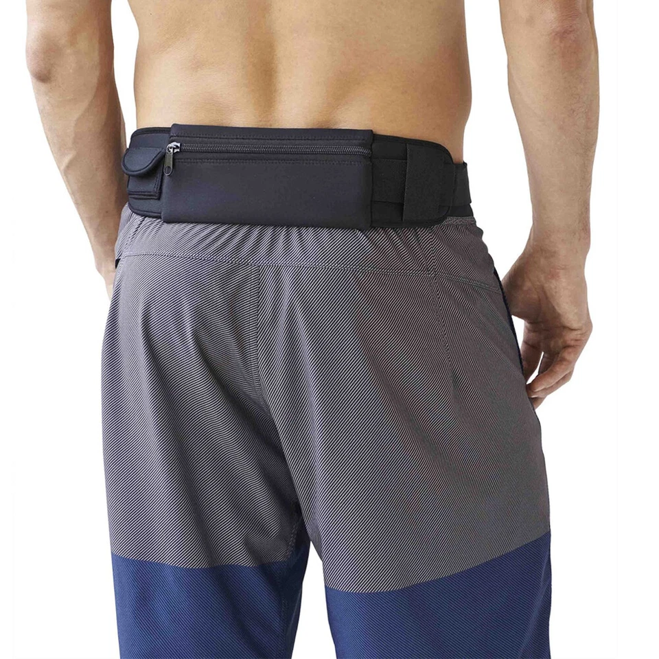 Men Women Fanny Pack Running Belt Phone Holder Waist Bum Zip Bag Pouch Workout - Image 4 of 4