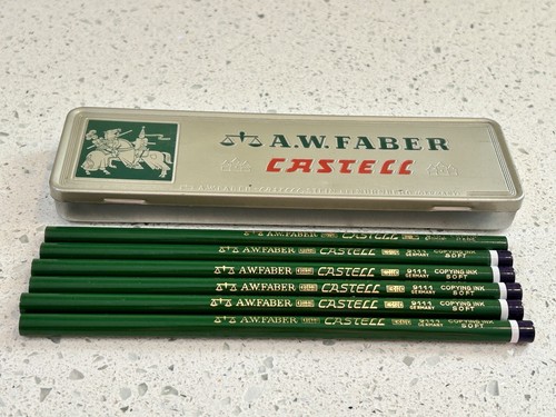 A. W. Faber Castell 9111 & 9101 Soft Pencils in Tin Box - Nurnberg, Germany - Picture 6 of 10