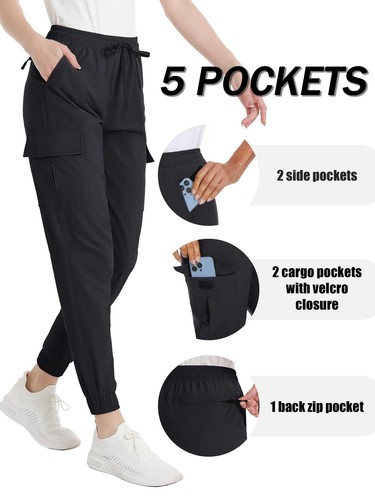 Women's Cargo Sweatpants Gym Fitness Running Sport Pants Casual Hikng Trousers - Picture 3 of 42