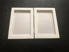 Made by Design Thin White Hinged Frame Holds Two 4x6 Photos P/O