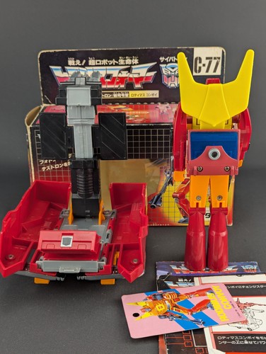 Transformers G1 Rodimus Prime Convoy COMPLETE Takara C-77 VINTAGE Box Paperwork - Picture 3 of 12