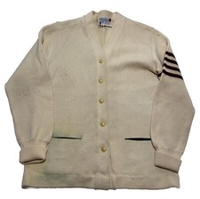 Vintage 60s Green/Red Letterman Cardigan 19x26 W2