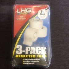  AA LGH Sports Athletic Sports Tape 3-Pack. Roll Size 1.5 width  10 Yrd 