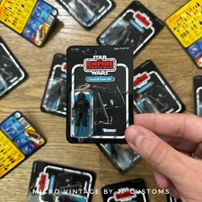 Star Wars Micro Vintage: [CARDED] TIE Fighter Pilot figure (JP Customs)