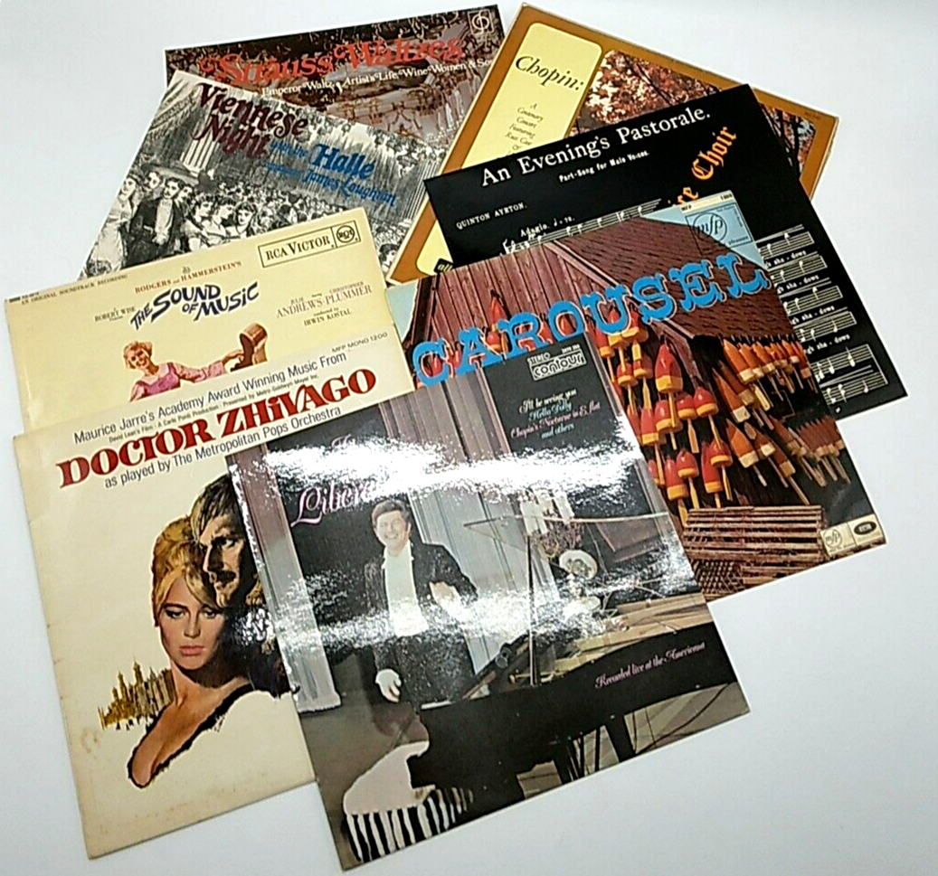 Vinyl Records Bundle - Classical/Choral/Musical/Soundtrack x8 LPs VG condition-image