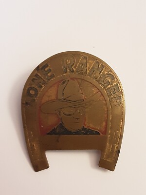 Lone Ranger Pinback Vintage Lone Ranger Pinback Badge Horseshoe | eBay