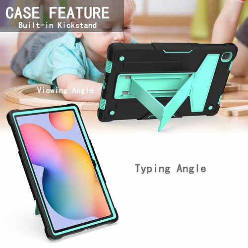 Shockproof Bicolor Color Hybrid T-Stand Case Cover For Samsung Galaxy Tablet - Picture 20 of 46