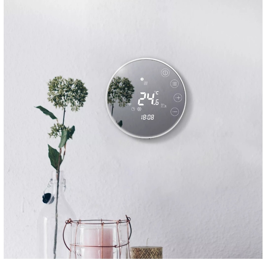 4 Termostatos wifi digital compatible, Alexa, Google y smart life, Beok tipo...
