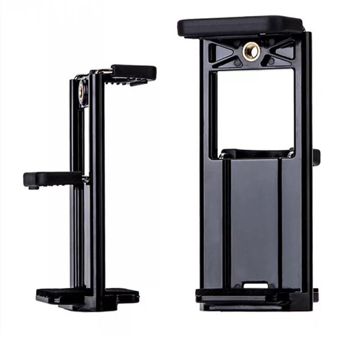 Universal Tablet Phone 2 in1 1/4"Tripod Mount Clamp Holder Bracket Selfie DhqyWE - Picture 8 of 8