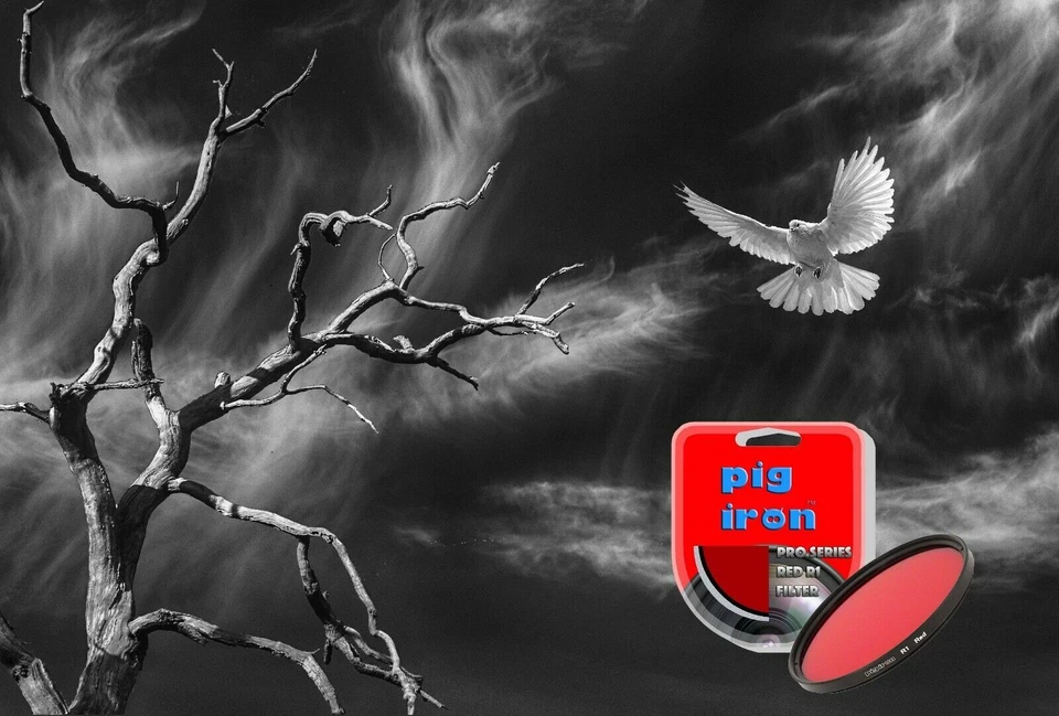 Pig Iron 49mm Red R1 Pro Filter Contrast Booster (UK Stock) BNIP - Black & White - Image 4 of 4