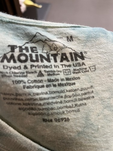 2015 The Mountain Art Fish T-Shirt - Tie Dye Blue Size Medium - Picture 13 of 14