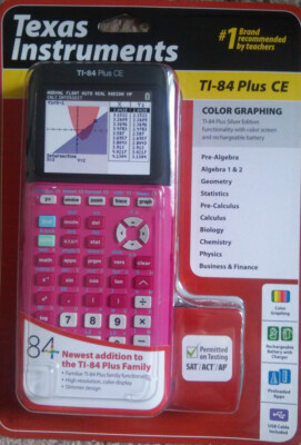 New Texas Instruments TI-84 Plus CE Color Graphing Calculator