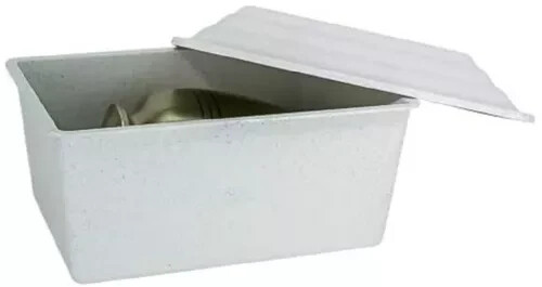 Large/Adult Granite Polymer Urn Vault for Ground Burial Funeral Cremation Urn - Picture 2 of 5