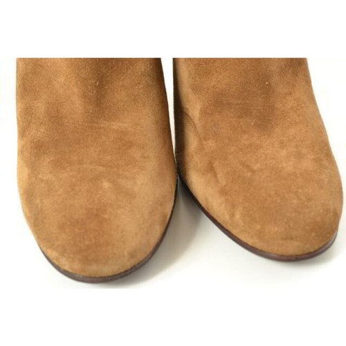 Stivali Gucci cinturino tacco scamosciato marrone EU40 US9 Giappone F/S USATI - Foto 17 di 24