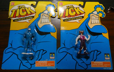 (2) BanDai The Tick Collectible Figures The Tick & Chairface (1994) NIP #1