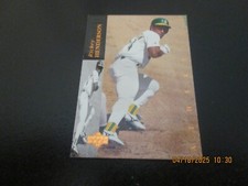 RICKEY HENDERSON ATHLETICS 1994 UPPER DECK  BASE CARD #60