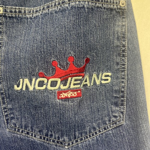 Jeans blu Jnco vintage 1997 grande corona 34x30 - Foto 7 di 9