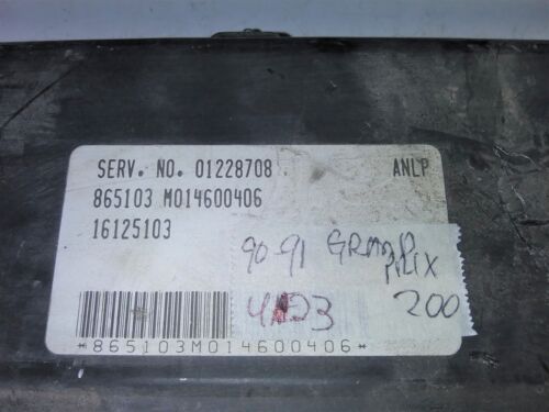 1990-1991 Pontiac Grand Prix ecu ecm computer 01228708 - Picture 2 of 4
