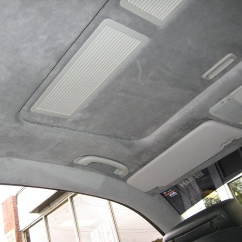 Automotive Headliner Fabric Replace NEW Interiors Roof Lining Foam Cloth Gray - Picture 3 of 8