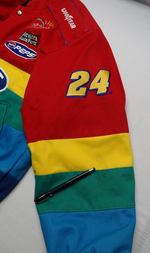 Chase by JH Design L Jeff Gordon 24 Nascar Racing Jacket VTG 90s Made in USA - Picture 20 of 24