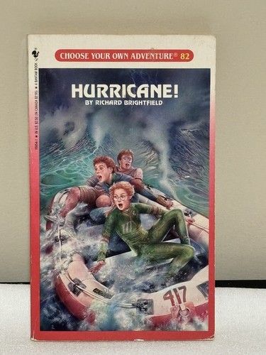CHOOSE YOUR OWN ADVENTURE #82 Hurricane! CYOA Richard Brightfield Paperback Book