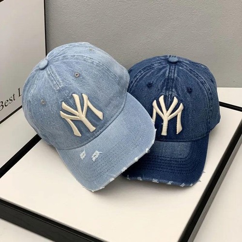 Y2k Unisex New York Ny Baseball Herren Damen Mütze Sport Druckknopflasche Denim Kappe