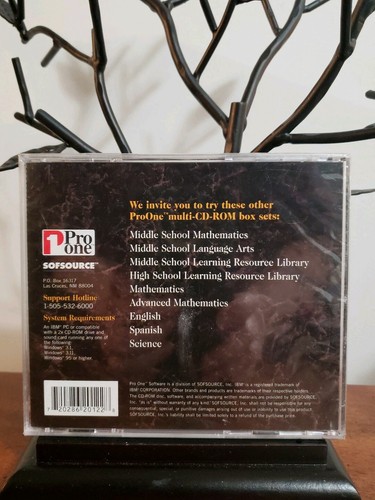 PRO ONE BIOLOGY 1 CD Science Learning Tools That Work IBM PC COMPATIBLE NEW - Picture 2 of 2