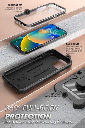 SUPCASE Para iPhone 14 Pro Max 6.7" Unicorn Beetle Pro Cuerpo Completo Estuche Resistente - Imagen 9 de 9