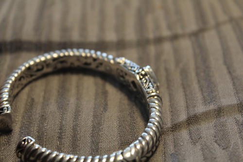Bali RoManse Sterling Silver 18K Indah Jiwa Cuff Bracelet - Picture 6 of 9