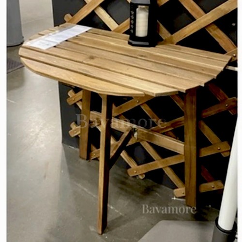 Mesa Ikea ASKHOLMEN para pared, exterior, plegable marrón oscuro, 27 1/2x17 3/8"" NUEVA - Imagen 4 de 7