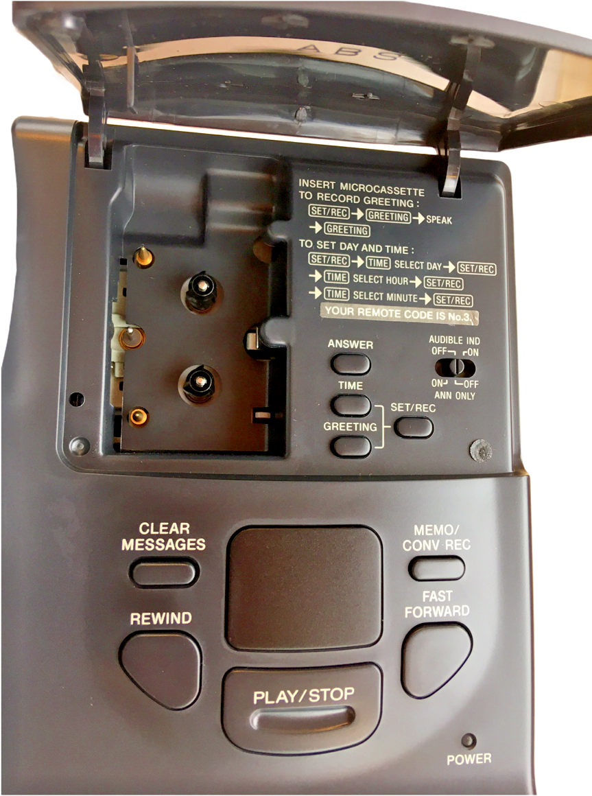 Sony Telephone Land Line ITA200 w/ Integrated Answering Machine Black