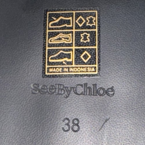 Sandalias See by Chloe Nola de cuero de becerro trenzado negras zapatos para mujer 8 38 $325 - Imagen 6 de 7