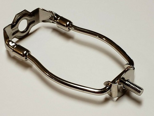 4" TALL NICKEL PLATED MINIATURE LAMP HARP WITH BASE NEW 12730NJB - Picture 4 of 6