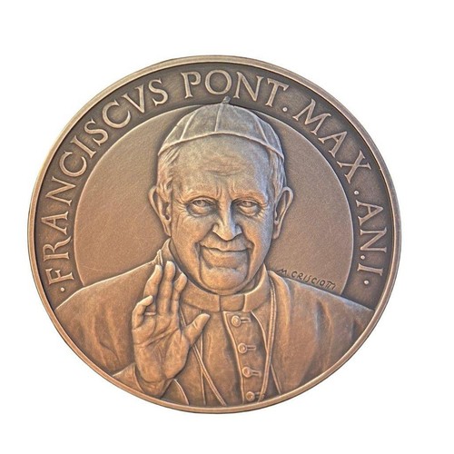 Annual Papal Medal 2013 - Silver Mint - Year 1 - Pope Francis Pontificate - 第 1/10 張圖片